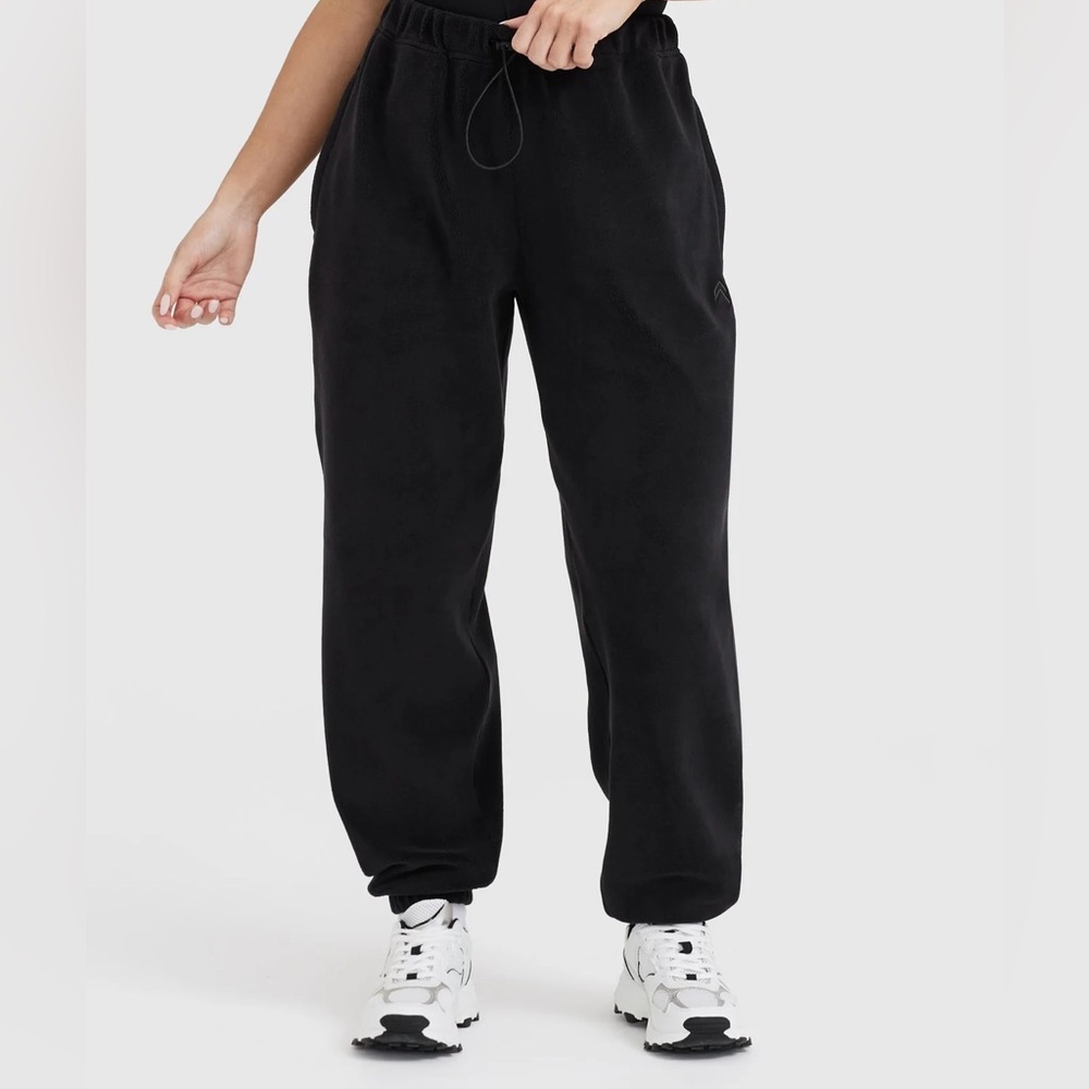 ONER ACTIVE OVERSIZED FLEECE JOGGERS BLACK XS